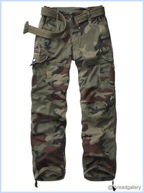Womens Tactical Cargo Pants Cotton Work Hiking Travel Pants 7 Pockets Combat